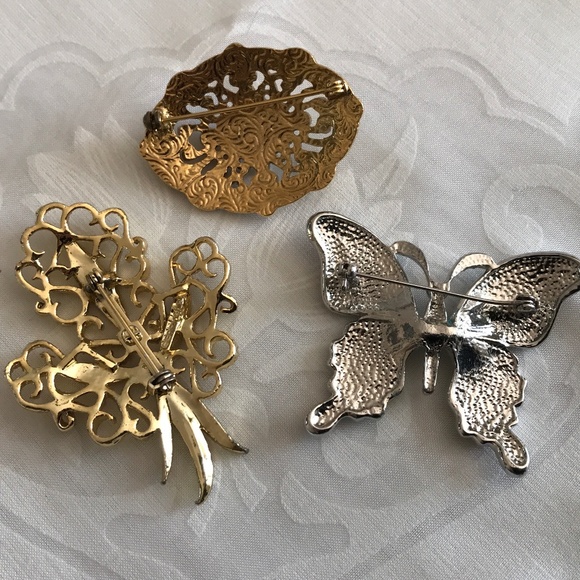 3 vintage Brooches - Picture 2 of 6